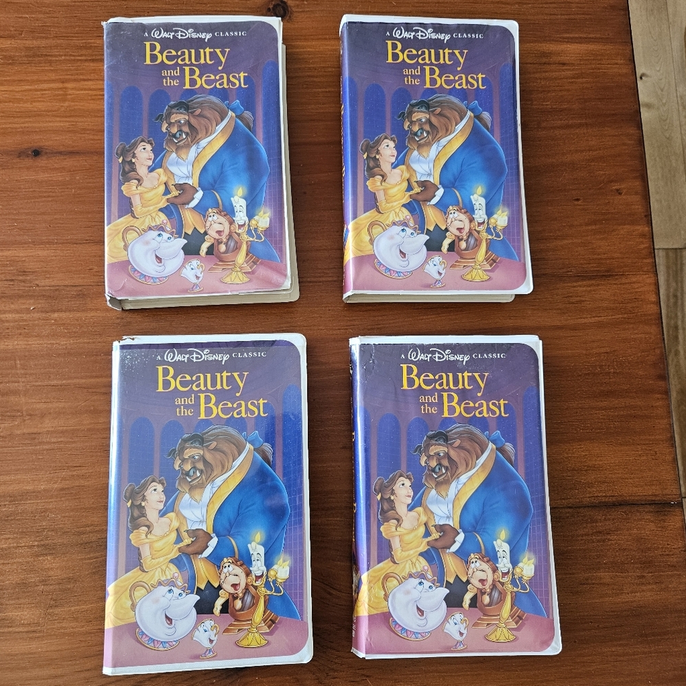 VHS Disney Beauty and the Beast bundle of‎ 4 VHS movies